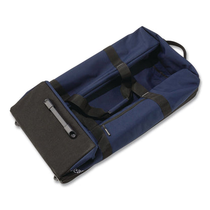 L.L.Bean® Adventure 22" Polyester Telescoping Carry-On Travel Duffel with Wheels, 22 x 12 x 9, Navy (LLB52071174)