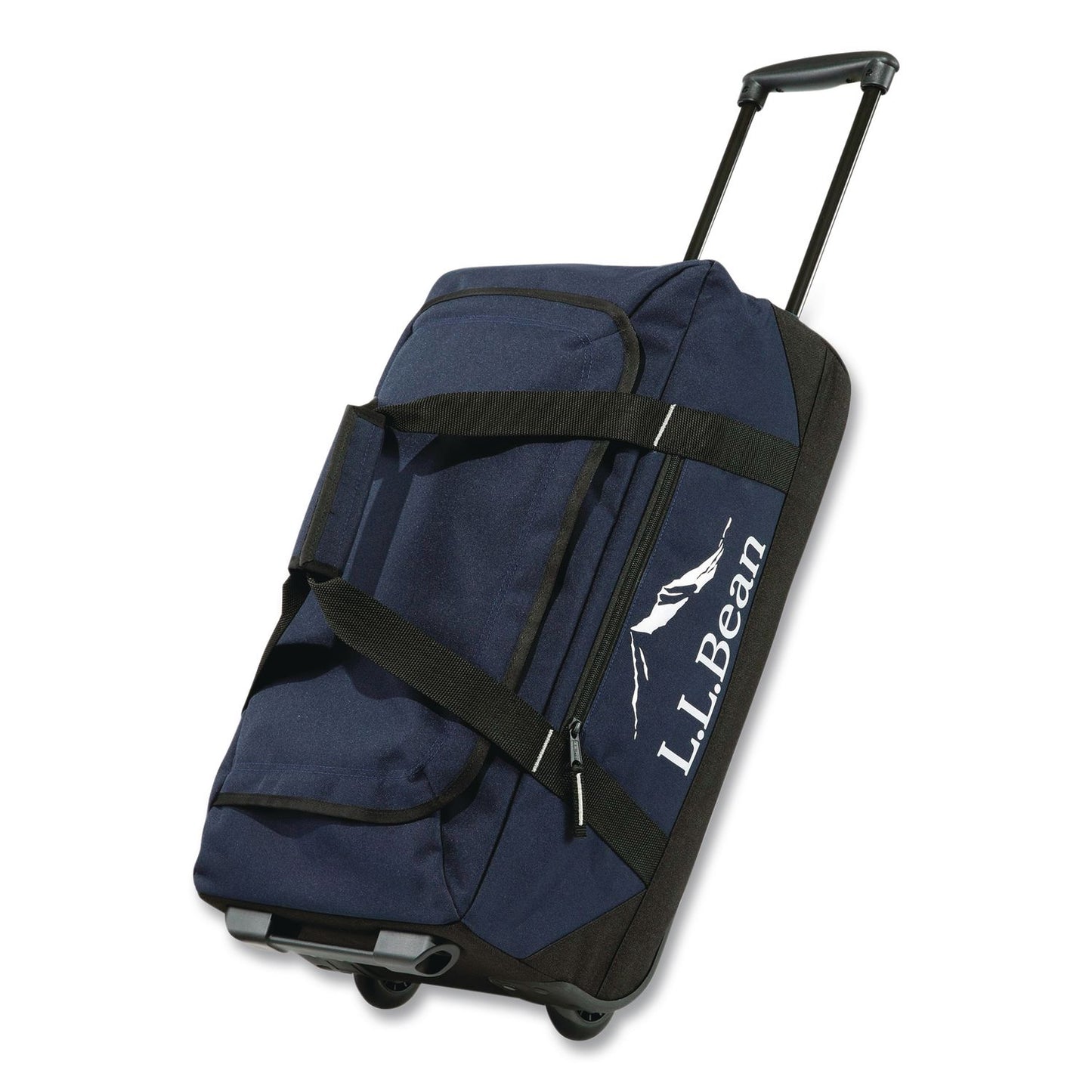 L.L.Bean® Adventure 22" Polyester Telescoping Carry-On Travel Duffel with Wheels, 22 x 12 x 9, Navy (LLB52071174)