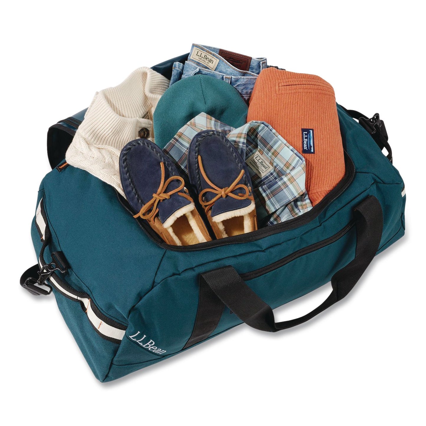 L.L.Bean® Adventure 22" Polyester Carry-On Travel Duffel, 22 x 13 x 9, Deep Admiral Blue (LLB52186646399)