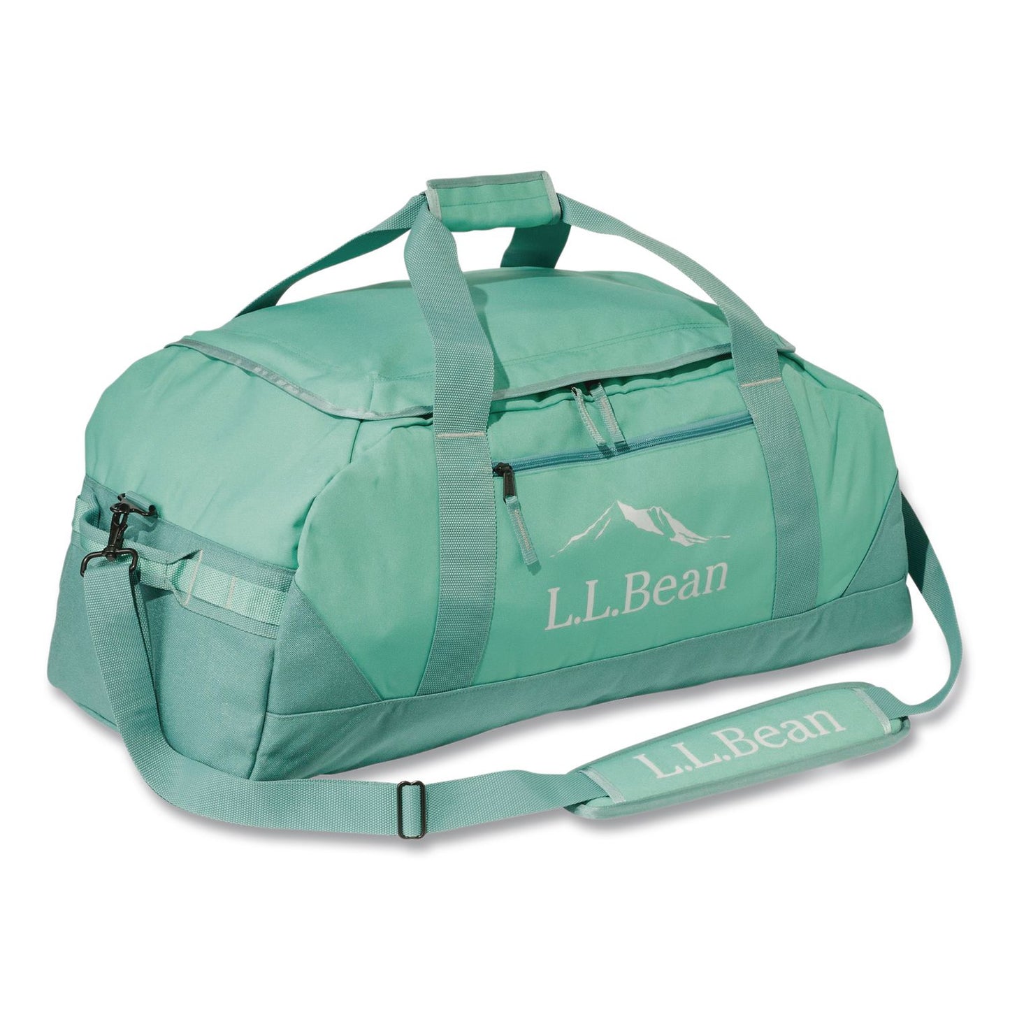 L.L.Bean® Adventure 27" Polyester Travel Duffel, 27 x 15 x 12.5, Soft Juniper/Mineral Blue (LLB52187055326)