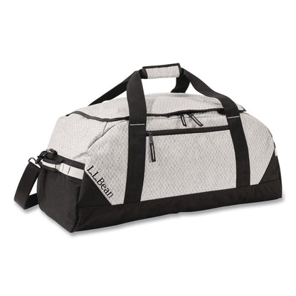 L.L.Bean® Adventure 27" Polyester Travel Duffel, 27 x 15 x 12.5, Heather Gray Diamond (LLB52187055324)