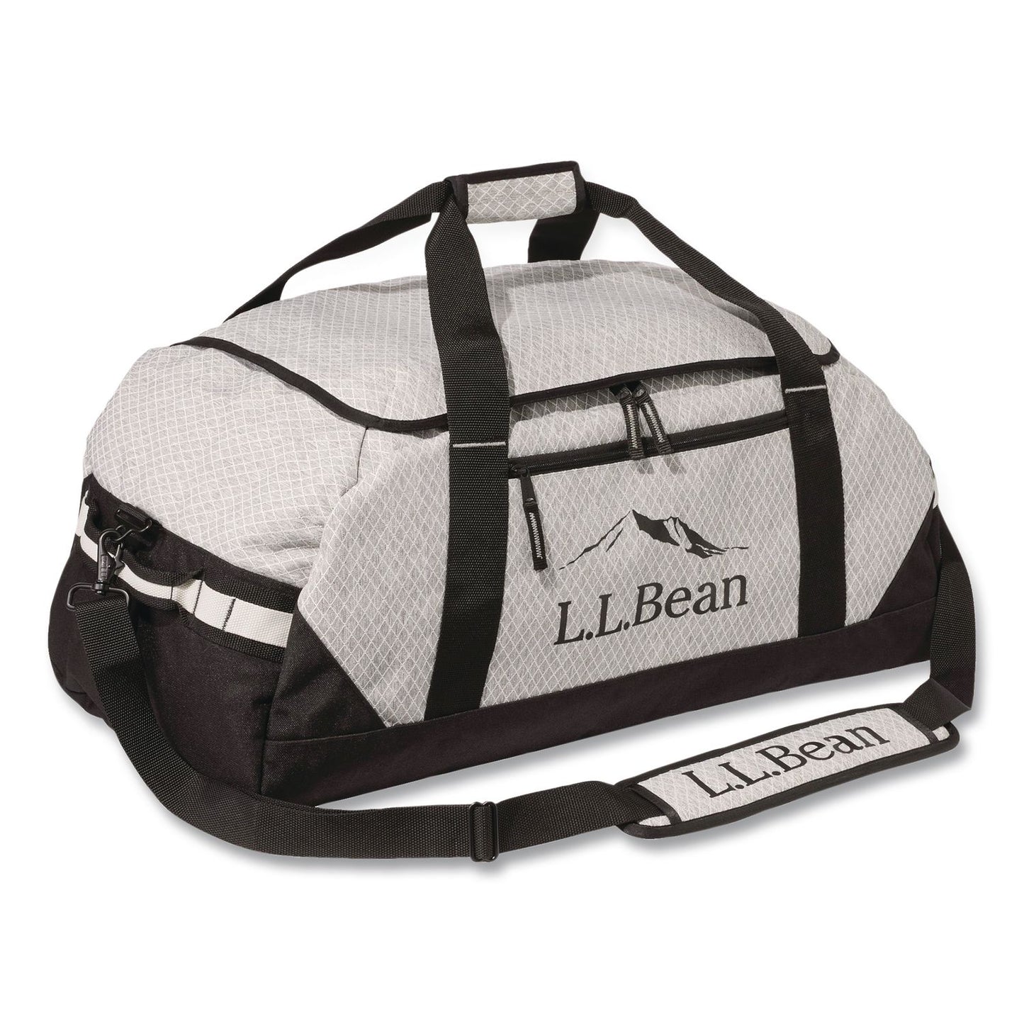 L.L.Bean® Adventure 27" Polyester Travel Duffel, 27 x 15 x 12.5, Heather Gray Diamond (LLB52187055324)