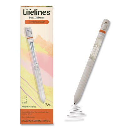 Lifelines® Essential Oil Blends Pen Diffuser, Citrus Grove Scent, White (LLN112502)