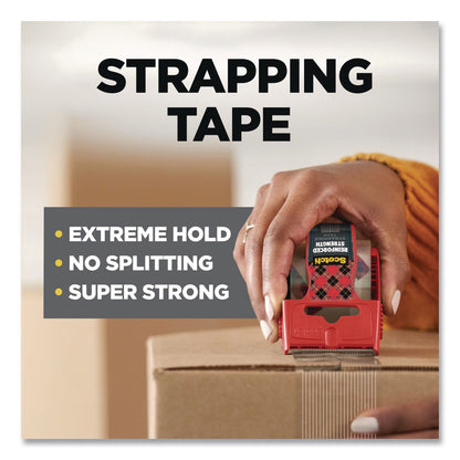 Scotch® Reinforced Strength Strapping Tape 1.88" x 30 yds, 3" Core, Translucent (MMM8959RD)