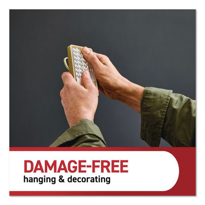Command™ Decorative X-Large Triple Hooks, Plastic, Satin Brass, Supports 10 lb, 2/Pack (MMM17038BR2ES)