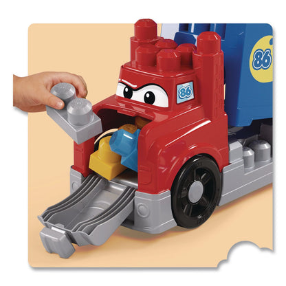 Mattel MEGA BLOKS Build and Race Rig, Ages 1 and Up, 19 Pieces (MTTJFR29)