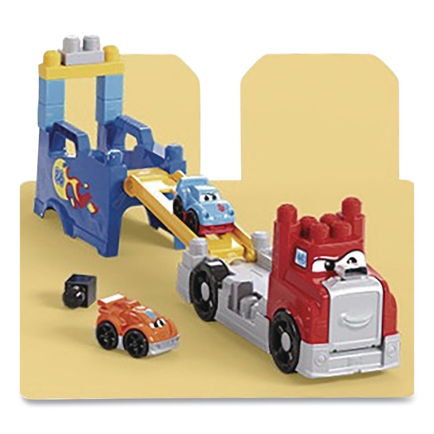 Mattel MEGA BLOKS Build and Race Rig, Ages 1 and Up, 19 Pieces (MTTJFR29)