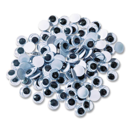 Creativity Street® Wiggle Eyes, 0.39", Black, 50/Pack (CKC824556)