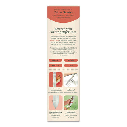 Lifelines® Essential Oil Blends Pen Diffuser, Apple Crisp Scent, White (LLNLL123125)