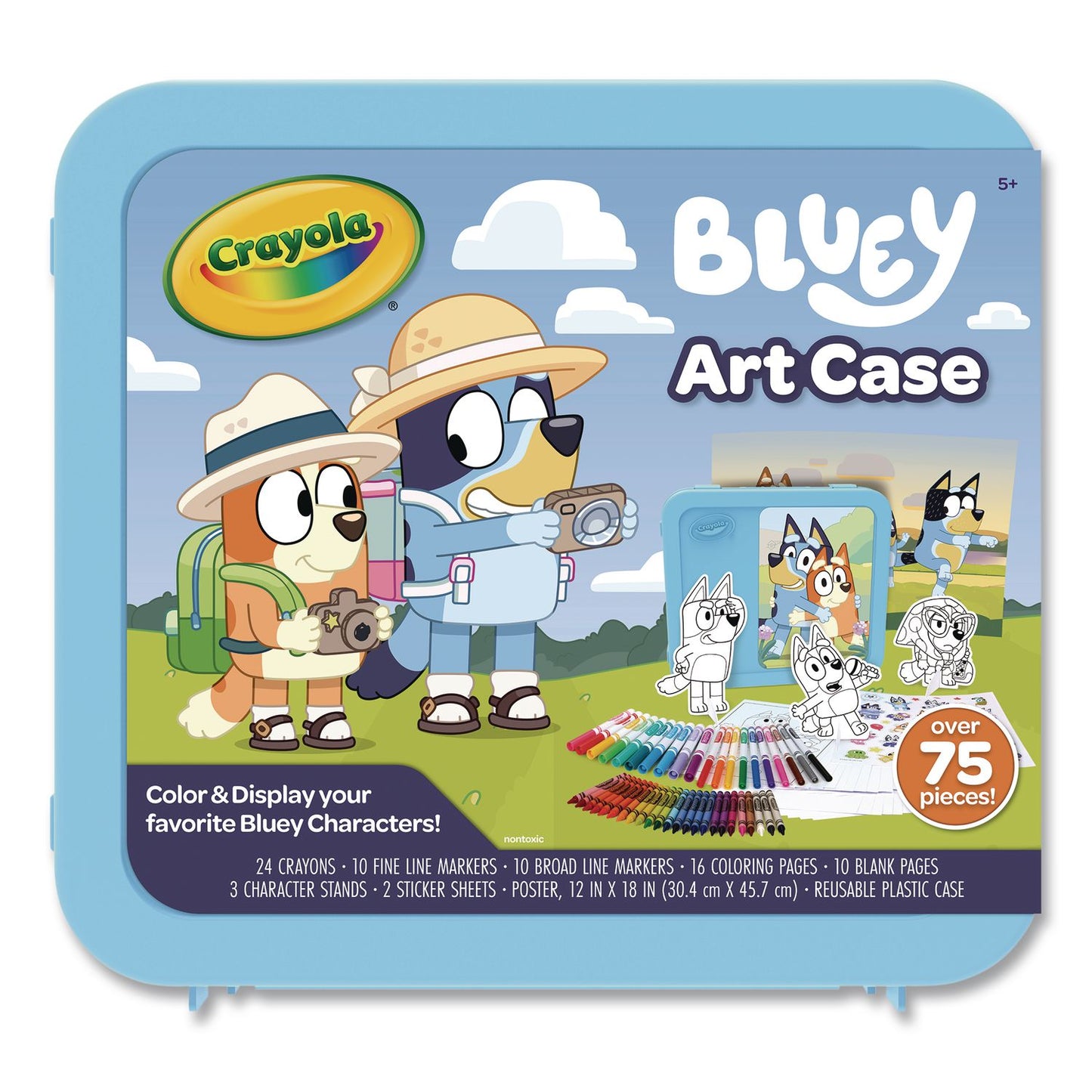 Crayola® Bluey Art Case, 75 Pieces (CYO042964)