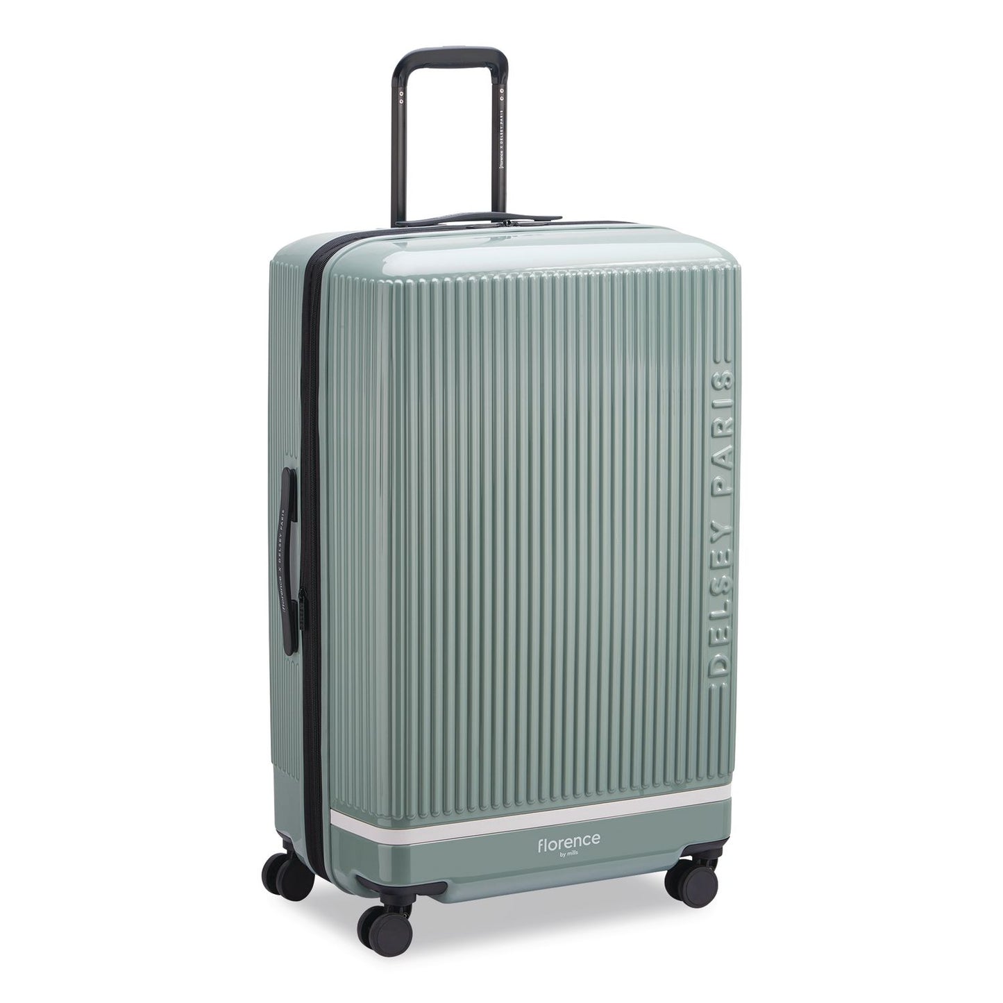 DELSEY PARIS Florence by Mills x DELSEY PARIS Spin Me Away 29" Hardside Suitcase, 19.5 x 12.5 x 31.25, Sage Green (DSYF4398183033)