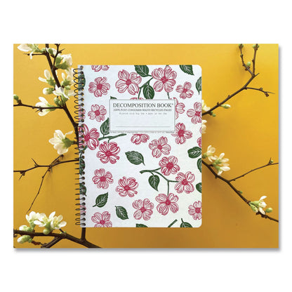 DECOMPOSITION® Spiral Composition Book, Medium/College Rule, Dogwood, (80) 9.75 x 7.5 Sheets (DCP15924)