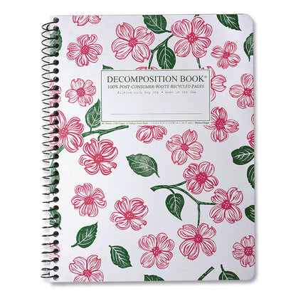DECOMPOSITION® Spiral Composition Book, Medium/College Rule, Dogwood, (80) 9.75 x 7.5 Sheets (DCP15924)