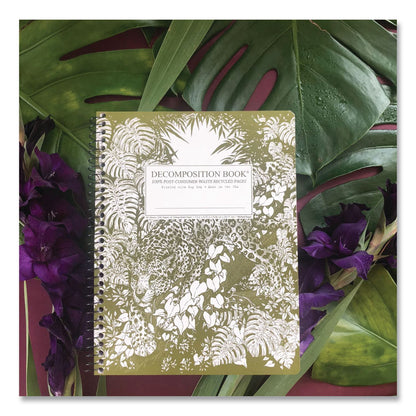 DECOMPOSITION® Spiral Composition Book, Medium/College Rule, Jaguar, (80) 9.75 x 7.5 Sheets (DCP16442)