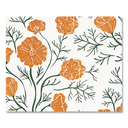 DECOMPOSITION® Sewn Composition Book, Medium/College Rule, California Poppies, (80) 9.75 x 7.5 Sheets (DCP40635)