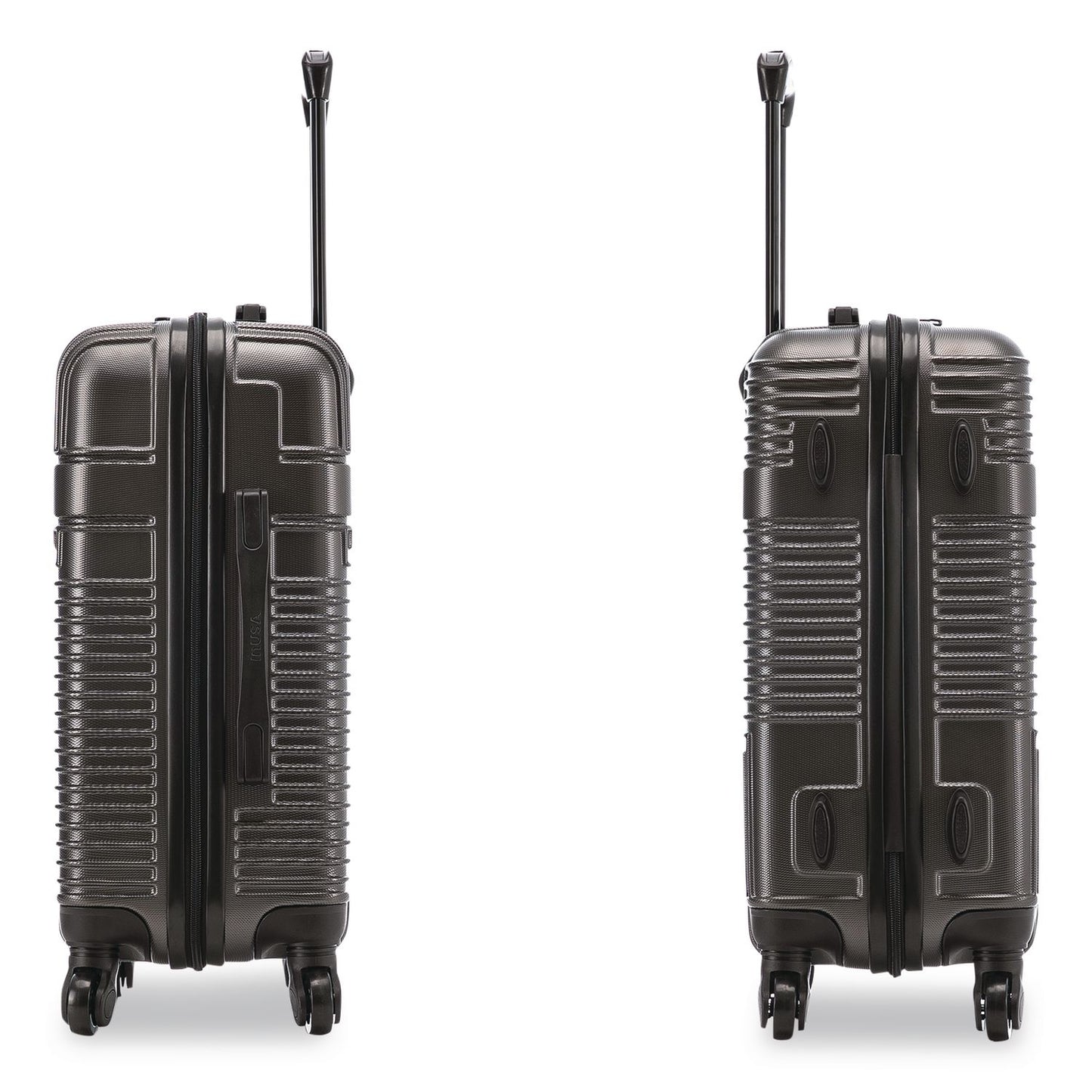 InUSA Luggage Resilience 20" Hardside Carry-On Suitcase, 14.96 x 8.66 x 21.65, Charcoal (WLBIURES00SCOA)