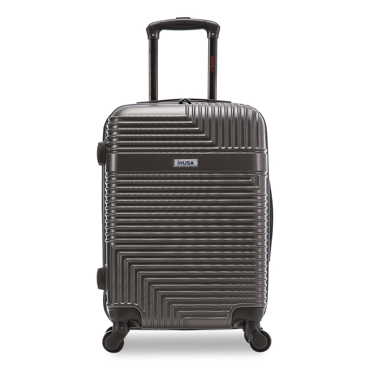 InUSA Luggage Resilience 20" Hardside Carry-On Suitcase, 14.96 x 8.66 x 21.65, Charcoal (WLBIURES00SCOA)
