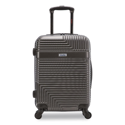 InUSA Luggage Resilience 20" Hardside Carry-On Suitcase, 14.96 x 8.66 x 21.65, Charcoal (WLBIURES00SCOA)