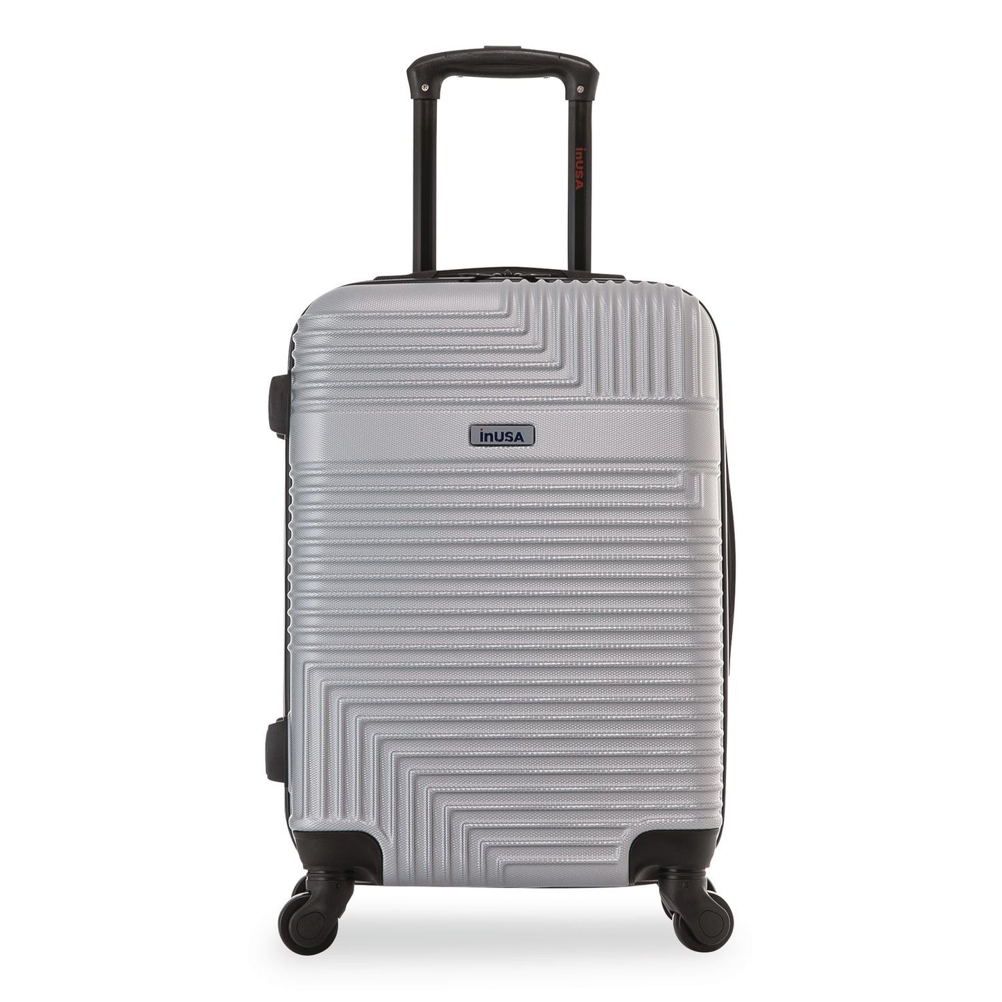 InUSA Luggage Resilience 20" Hardside Carry-On Suitcase, 14.96 x 8.66 x 21.65, Silver (WLBIURES00SSIL)