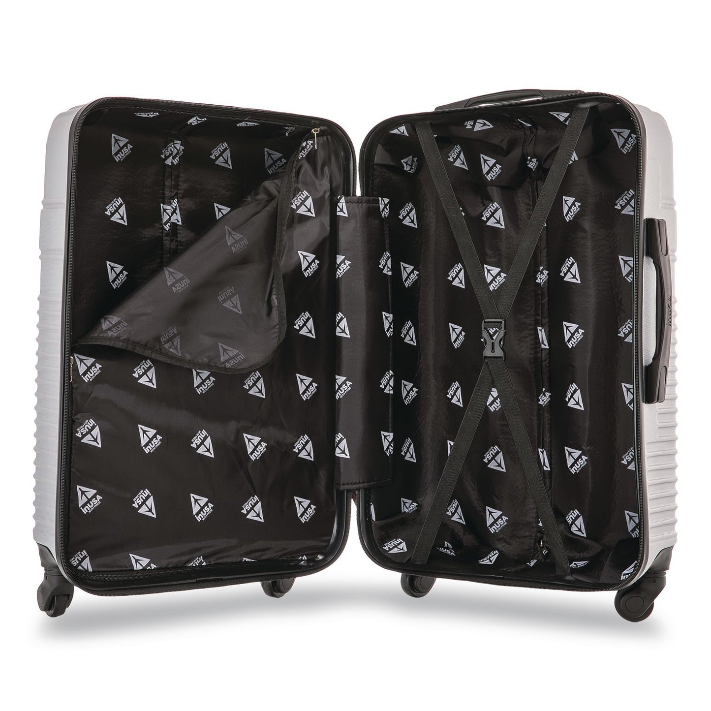InUSA Luggage Resilience 20" Hardside Carry-On Suitcase, 14.96 x 8.66 x 21.65, Silver (WLBIURES00SSIL)