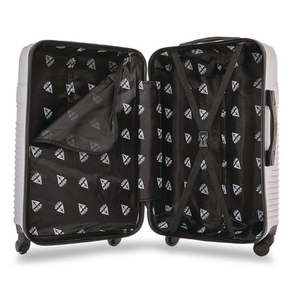 InUSA Luggage Resilience 20" Hardside Carry-On Suitcase, 14.96 x 8.66 x 21.65, Silver (WLBIURES00SSIL)