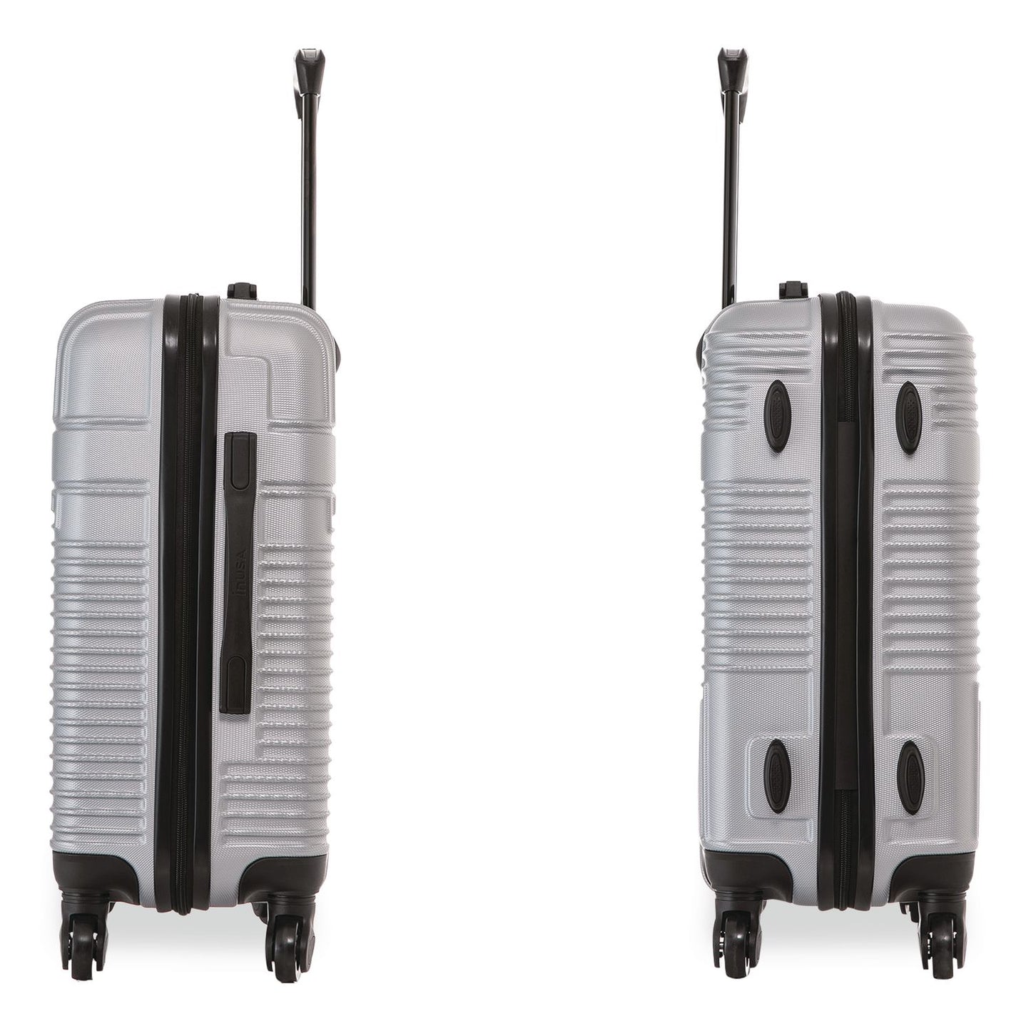 InUSA Luggage Resilience 20" Hardside Carry-On Suitcase, 14.96 x 8.66 x 21.65, Silver (WLBIURES00SSIL)
