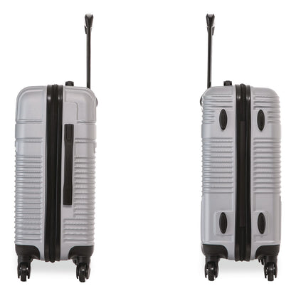 InUSA Luggage Resilience 20" Hardside Carry-On Suitcase, 14.96 x 8.66 x 21.65, Silver (WLBIURES00SSIL)