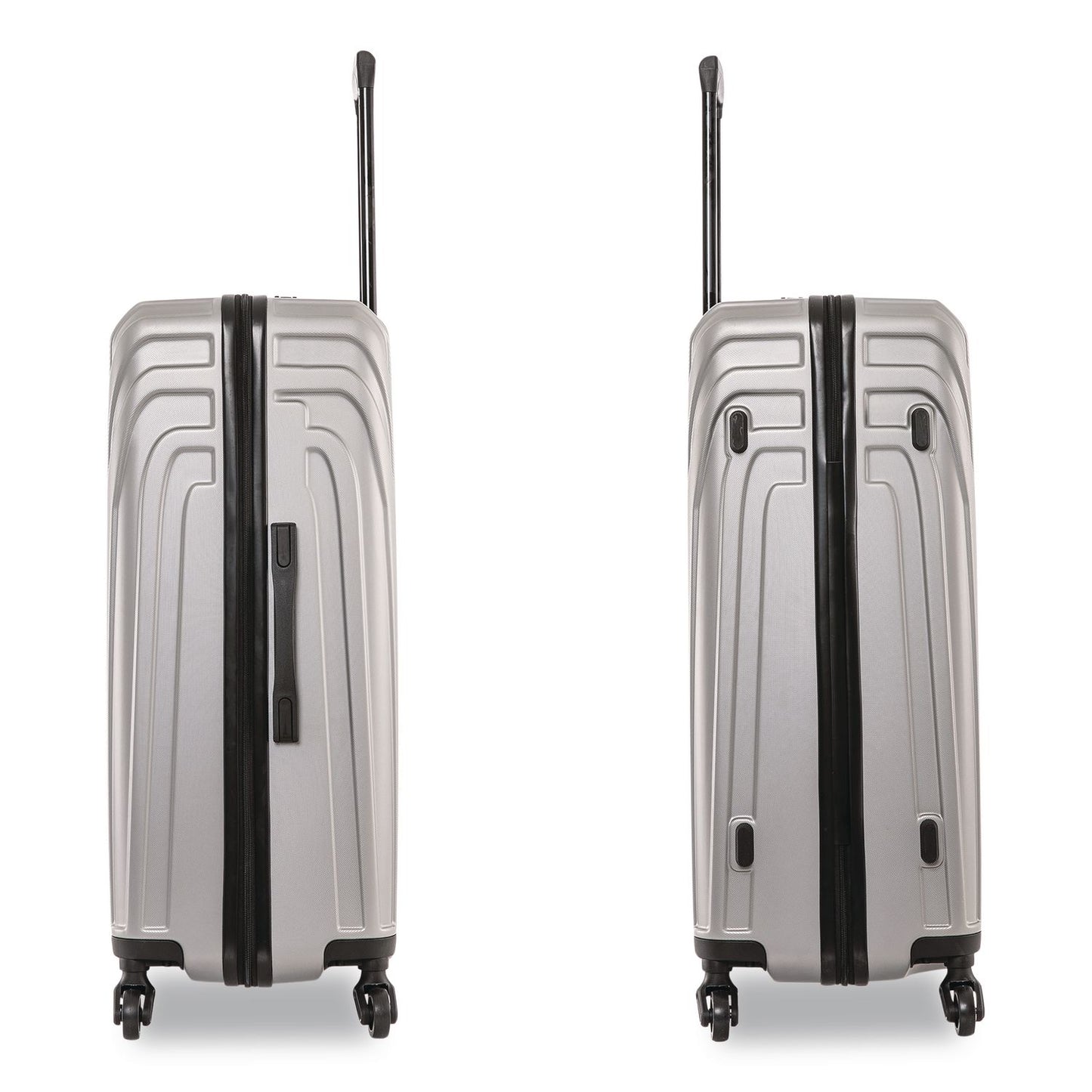 InUSA Luggage Vasty Three-Piece Hardside Spinner Luggage Set, Gray (WLBIUVASSMLGRE)