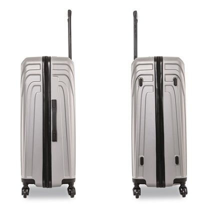 InUSA Luggage Vasty Three-Piece Hardside Spinner Luggage Set, Gray (WLBIUVASSMLGRE)
