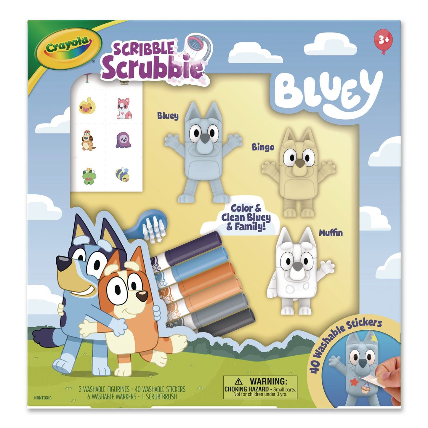 Crayola® Scribble Scrubbie Bluey Deluxe Playset, 50 Pieces (CYO740245)