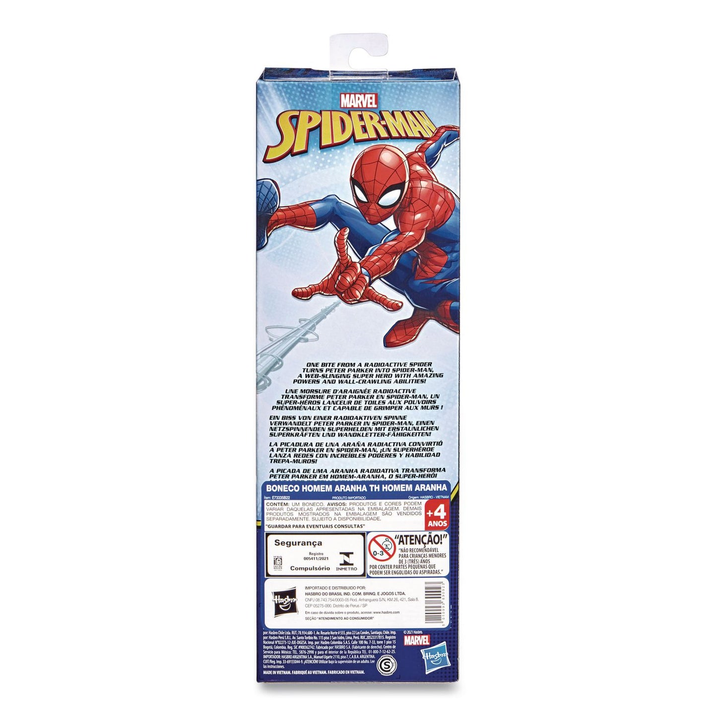 Hasbro Marvel Titan Hero Series Spider-Man Action Figure, 12", Ages 4 and Up (HSBE7333)