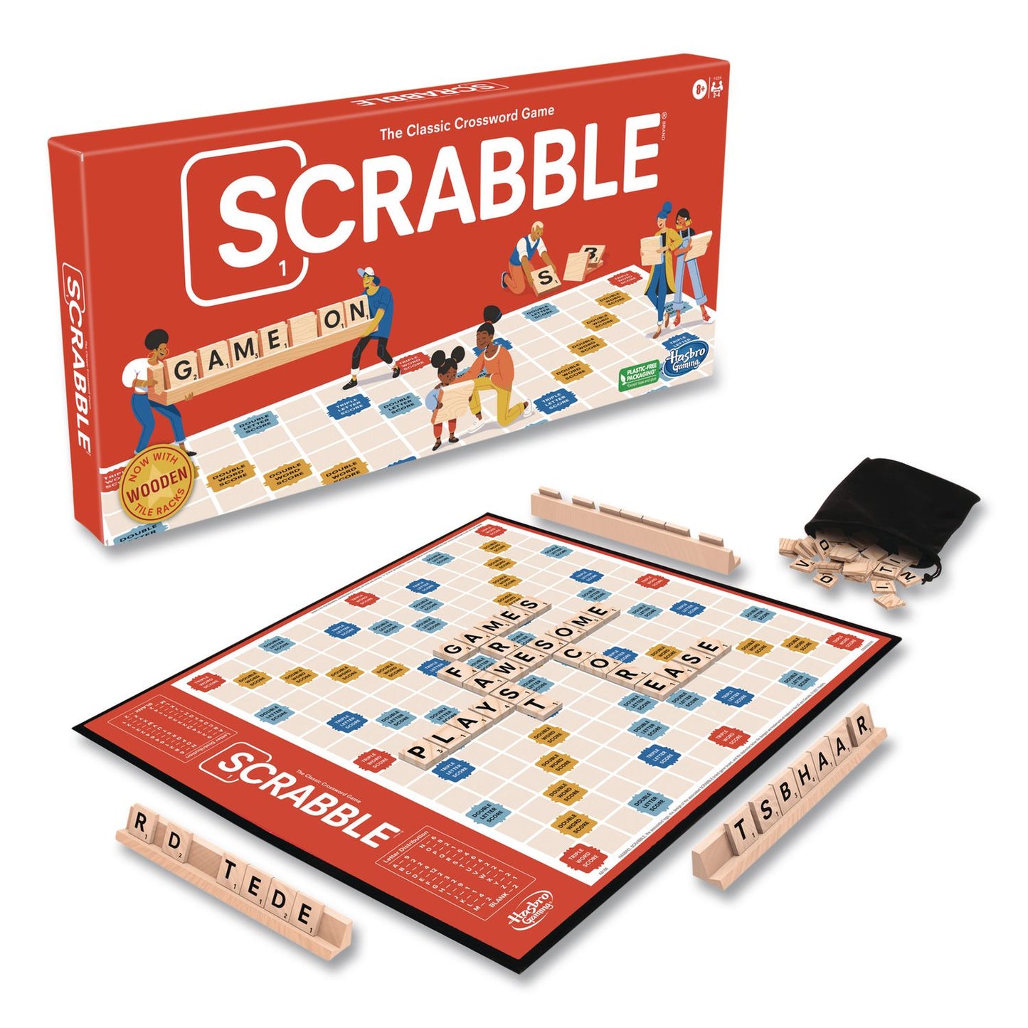 Hasbro Scrabble Board Game, Ages 8 and Up (HSBF4204)