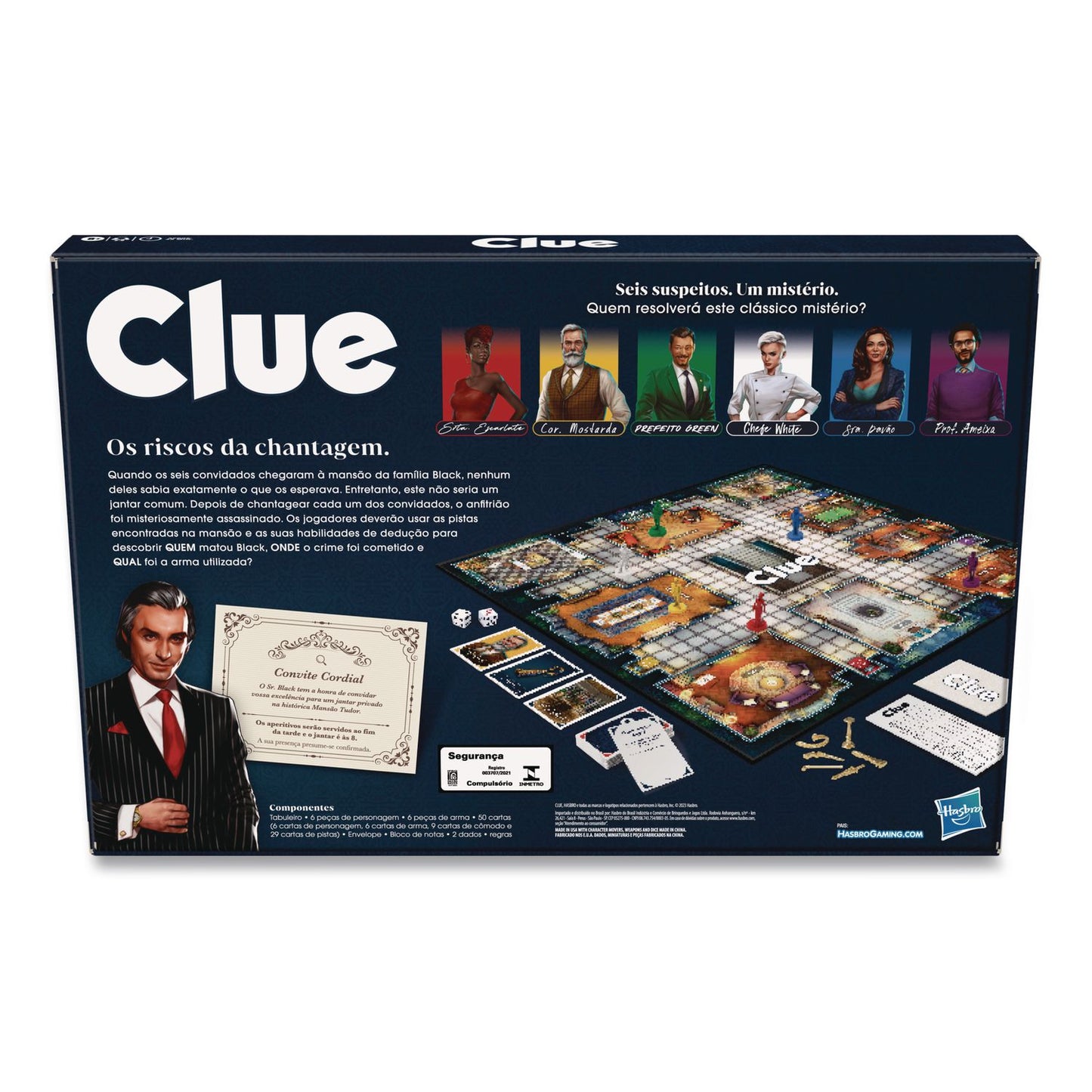 Hasbro Clue Board Game, Ages 8 and Up (HSBF6420)