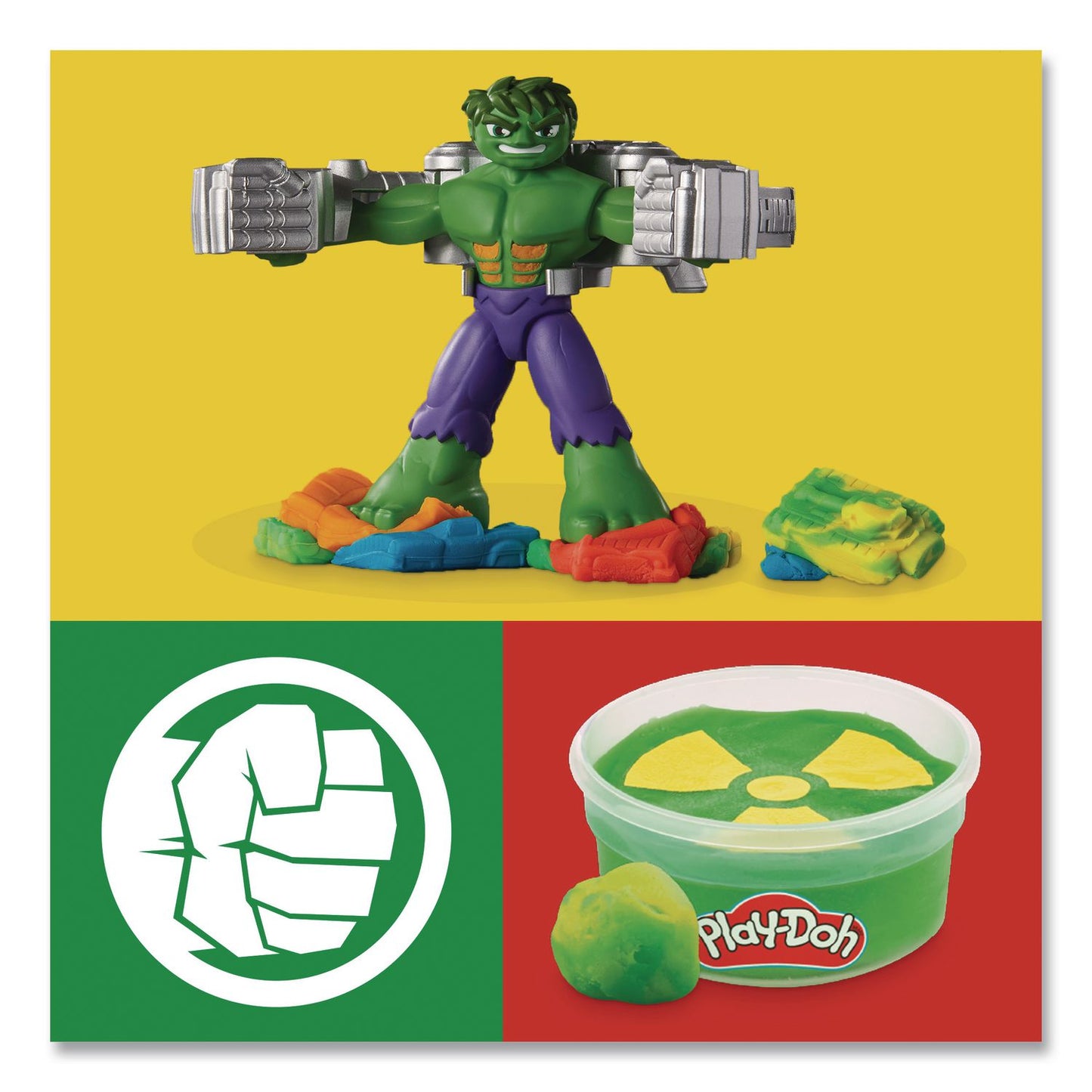 Hasbro Play-Doh Marvel Hulk Smash and Squish Playset (HSBF9826)