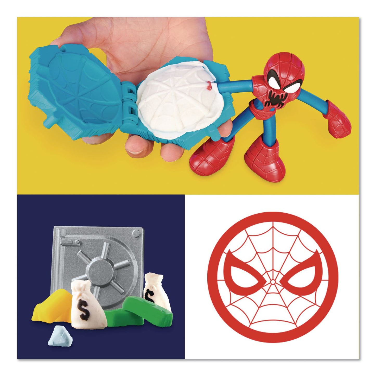 Hasbro Play-Doh Marvel Spider-Man Launch and Slice Battle Playset (HSBF9827)