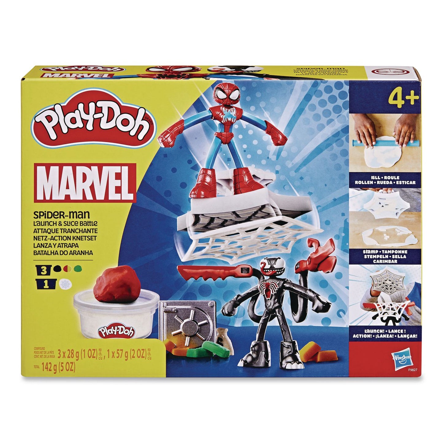 Hasbro Play-Doh Marvel Spider-Man Launch and Slice Battle Playset (HSBF9827)