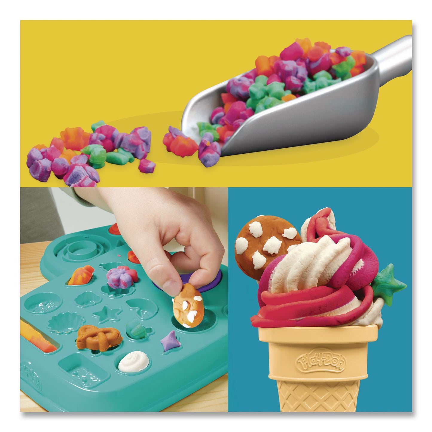 Hasbro Play-Doh Rainbow Swirl Ice Cream Playset (HSBG0028)