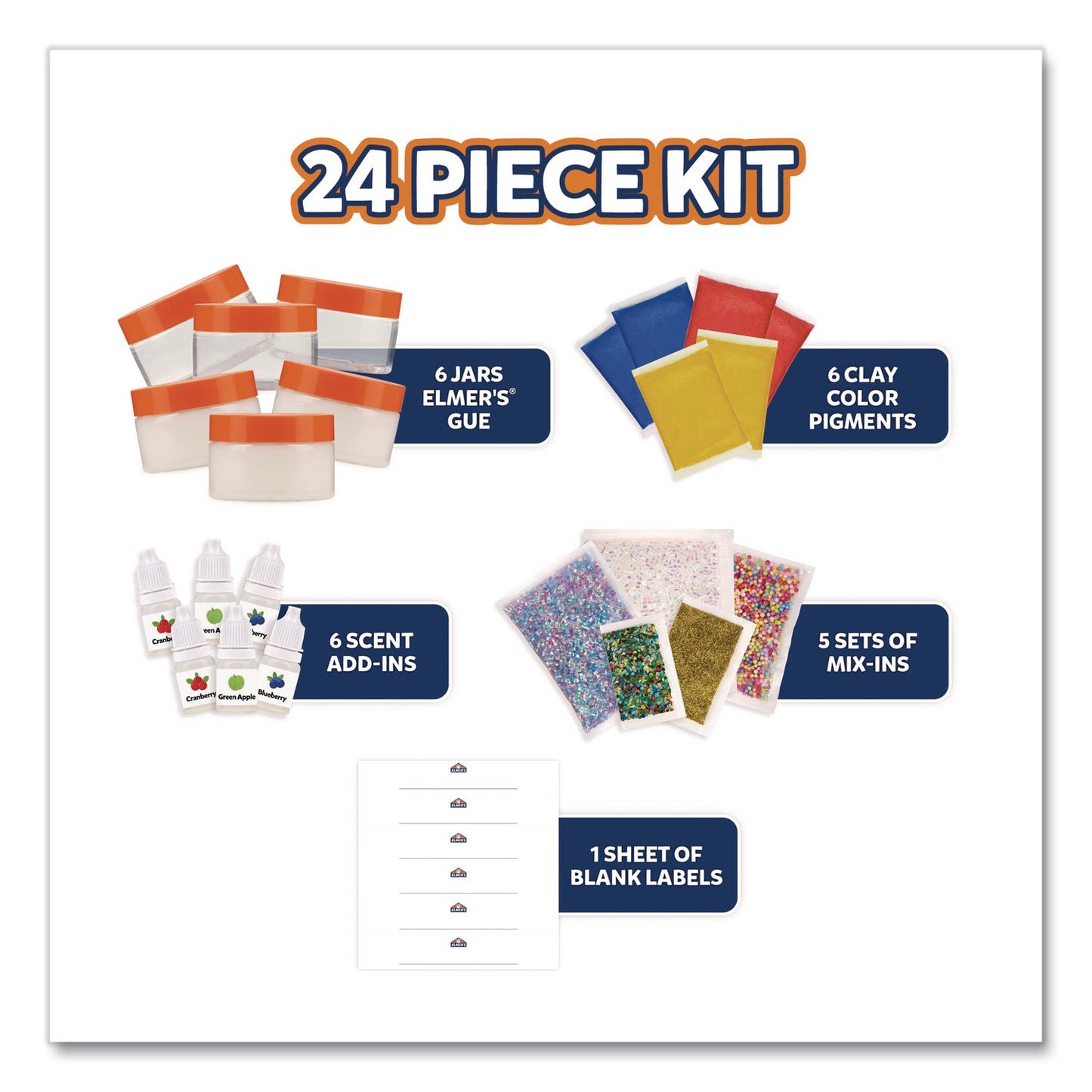 Elmer's® Color Wheel Slime Kit, Ages 6 and Up, 24 Pieces (EPI2221245)