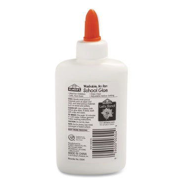 Elmer's® Washable School Glue, 4 oz Bottle, Dries Clear (EPIE304NREA)
