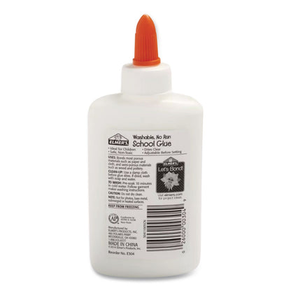 Elmer's® Washable School Glue, 4 oz Bottle, Dries Clear (EPIE304NREA)