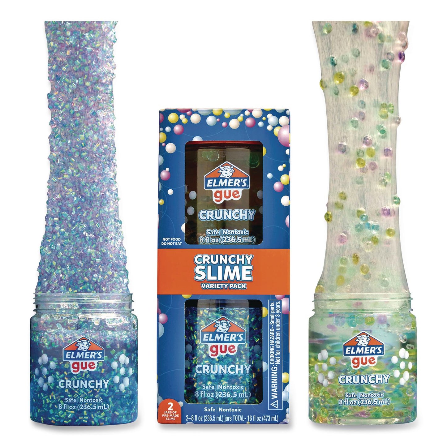 Elmer's® Gue Premade Crunchy Slime, Assorted Colors, 2/Pack (EPI2223183)