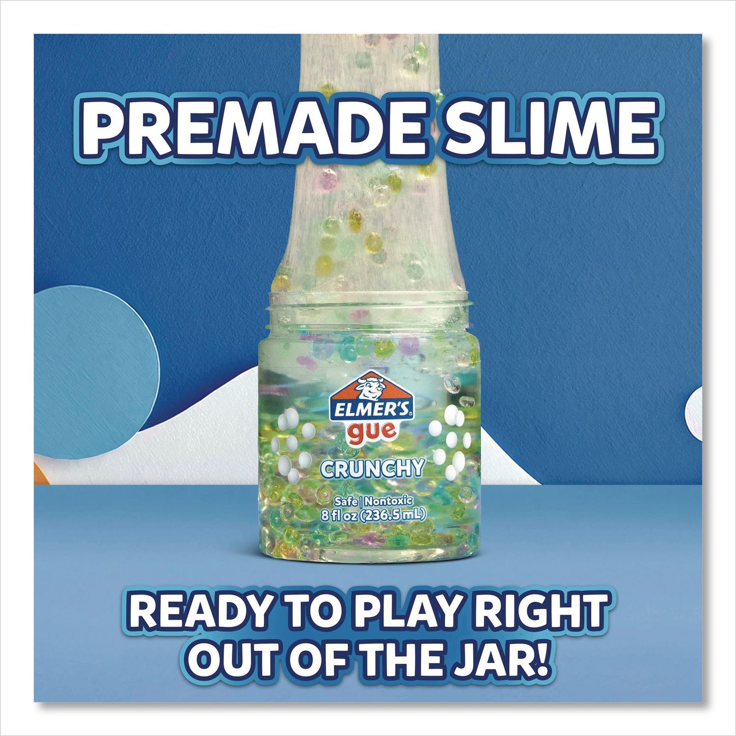 Elmer's® Gue Premade Crunchy Slime, Assorted Colors, 2/Pack (EPI2223183)