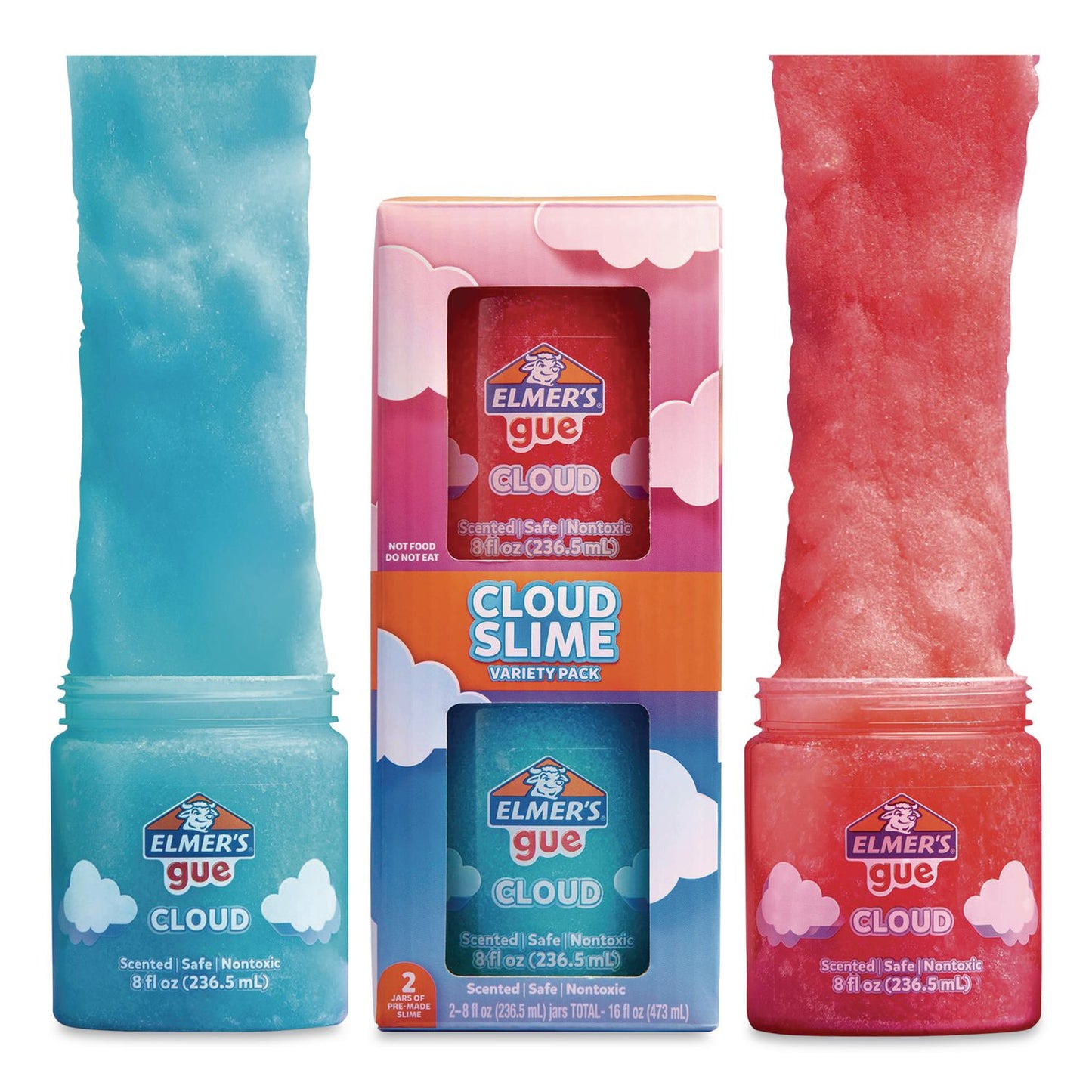 Elmer's® Gue Premade Cloud Slime, Blue/Pink, 2/Pack (EPI2223188)