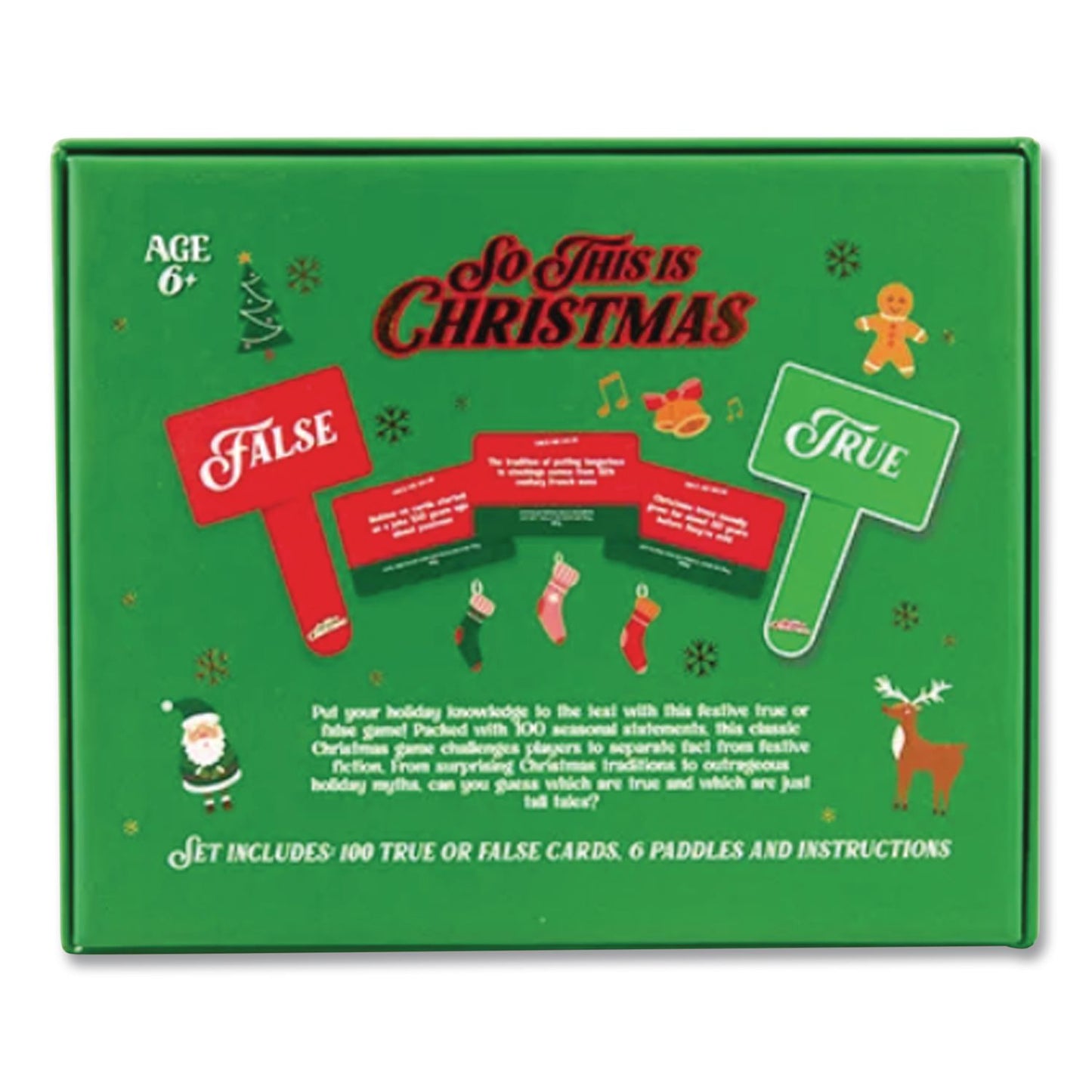 Gift Republic So This Is Christmas True or False Game, 2 or More Players (GFRGR430032)