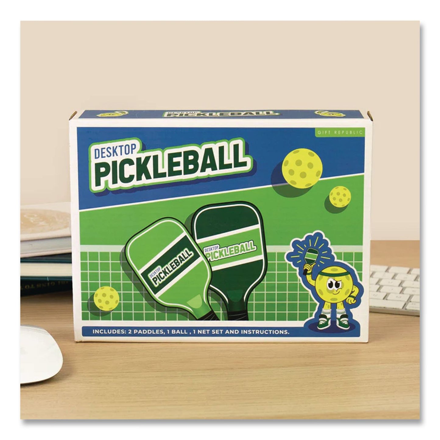 Gift Republic Desktop Pickleball Set, 2 Players (GFRGR670081)