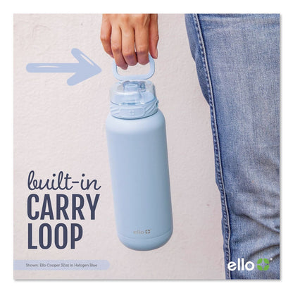 ello® Cooper Stainless Steel Vacuum Insulated Water Bottle, 32 oz, Halogen Blue (LFC48909990256)