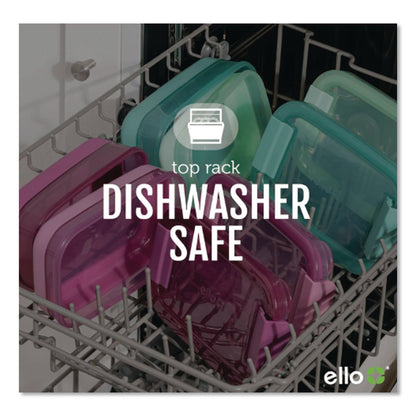 ello® Lunch Stack Bento Box, 2 Containers, 5.24 x 7.13 x 4.41, Mint Chip (LFC62124449356)