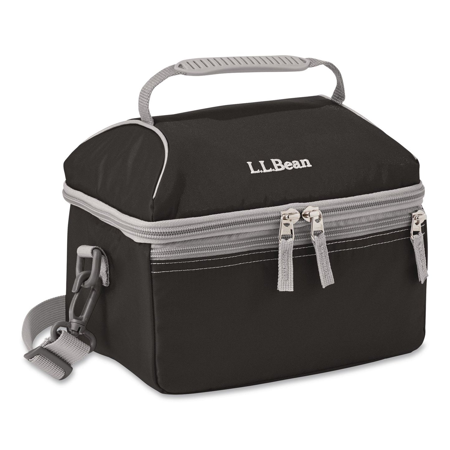 L.L.Bean® Flip-Top Insulated Lunch Box, 9 x 5 x 7, Black (LLB0SUL710000)
