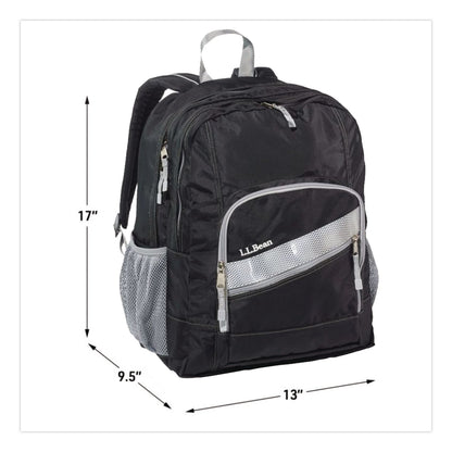 L.L.Bean® Deluxe Book Pack Backpack, 13 x 9.5 x 17, Black (LLB0TXT901000)
