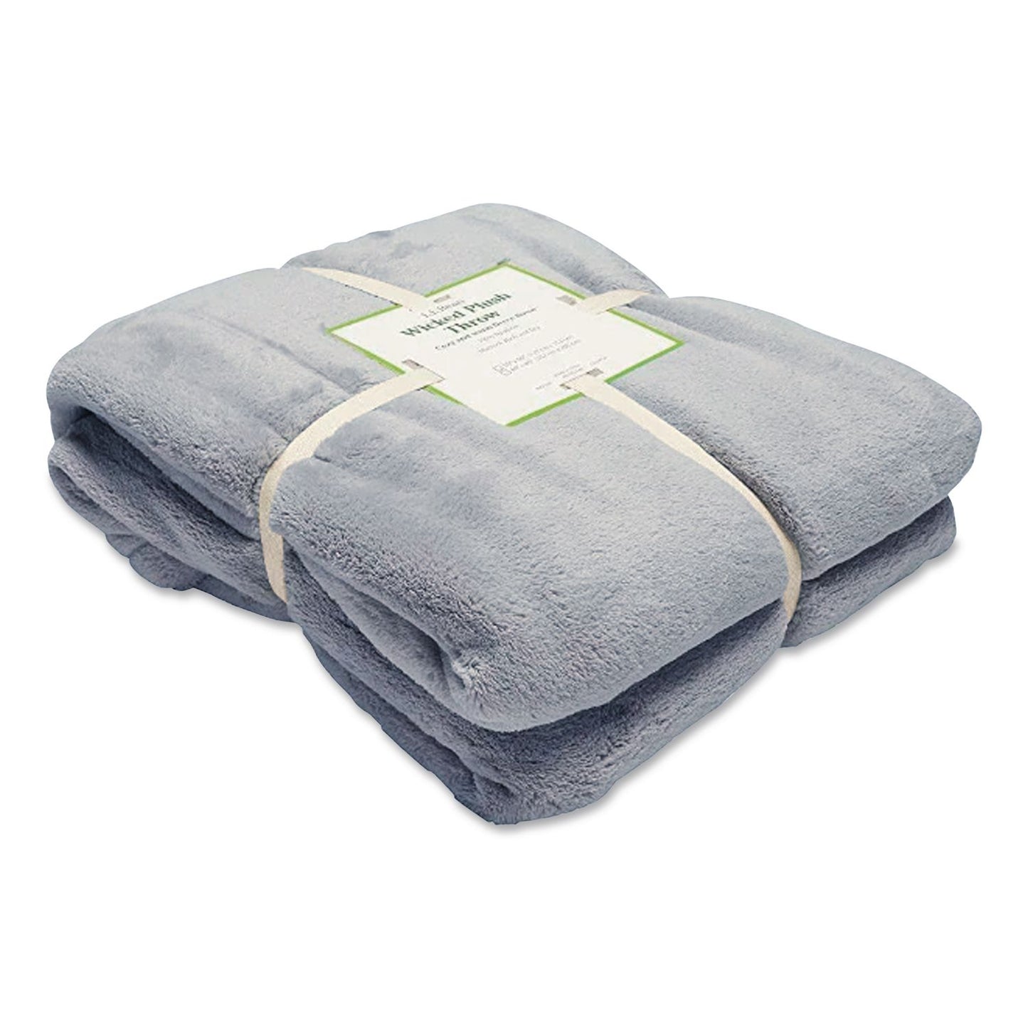 L.L.Bean® Wicked Plush Throw, 50 x 60, Cadet Blue (LLB30278124)